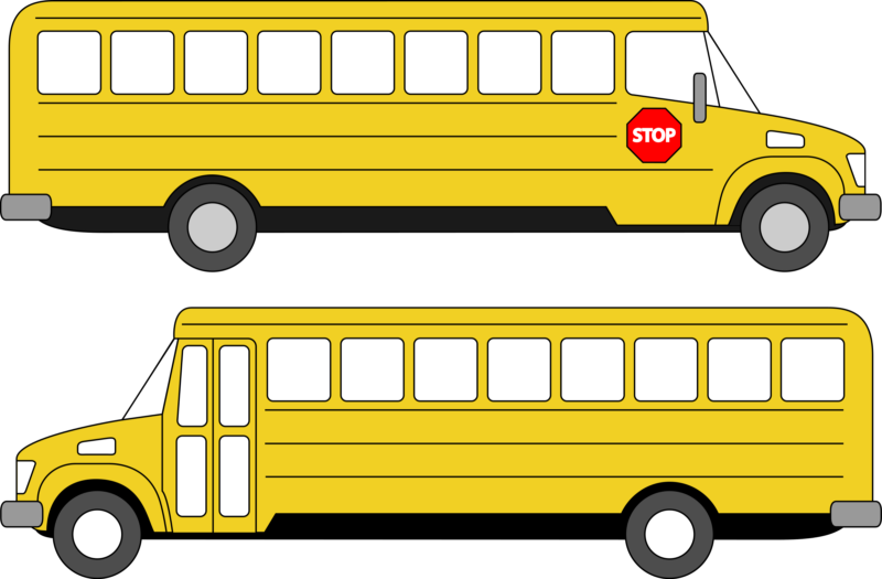 clipart bus outline