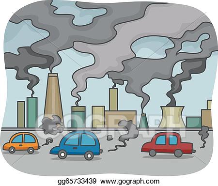 clipart bus pollution