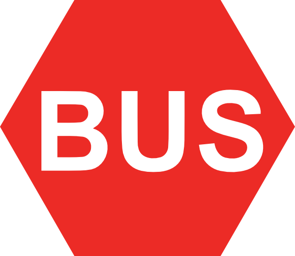 Sign clip art at. Logo clipart bus