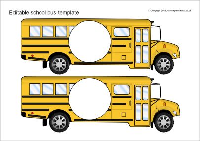 clipart bus template