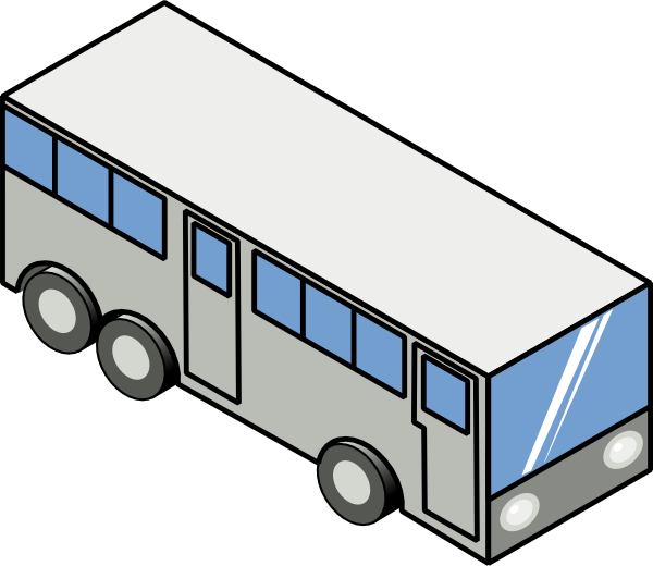 clipart bus train