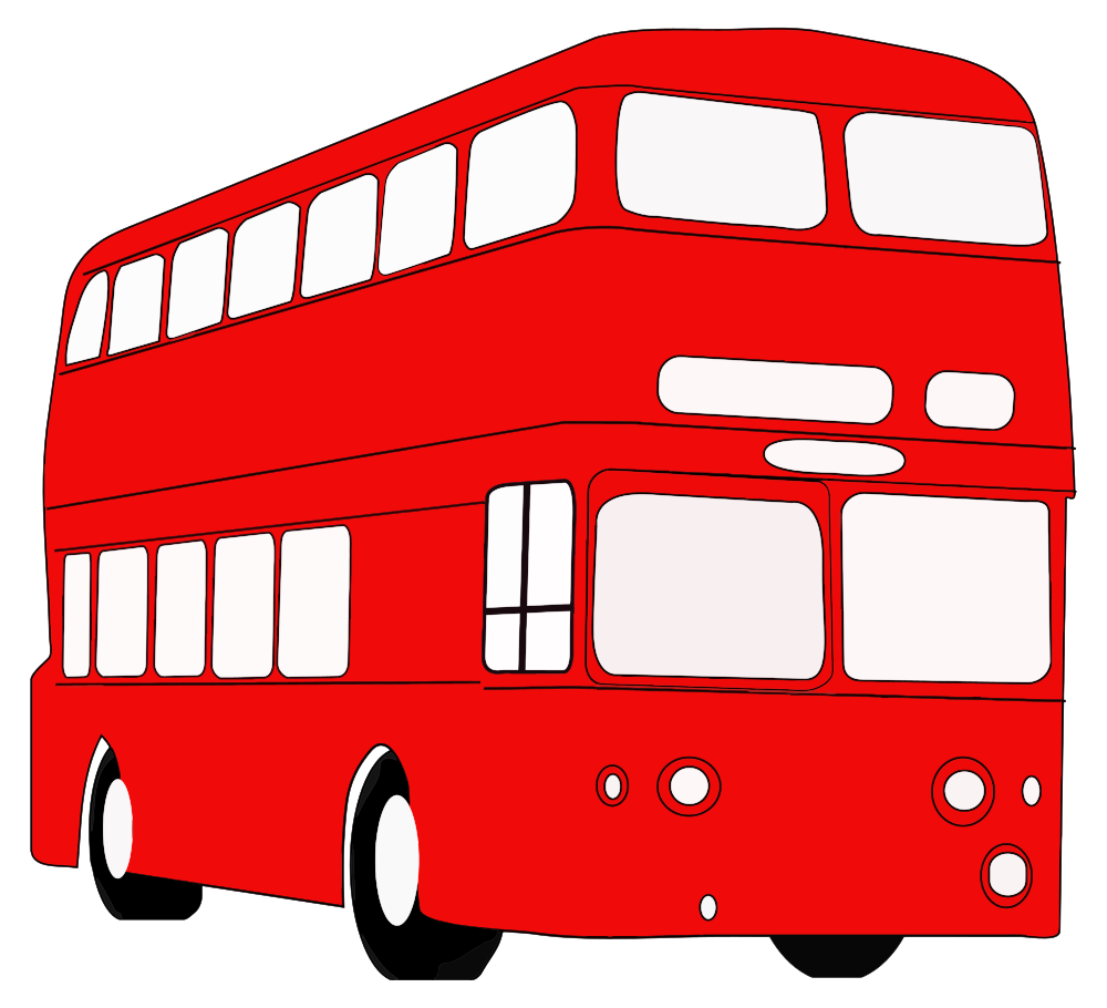Logo clipart bus. Onlinelabels clip art double