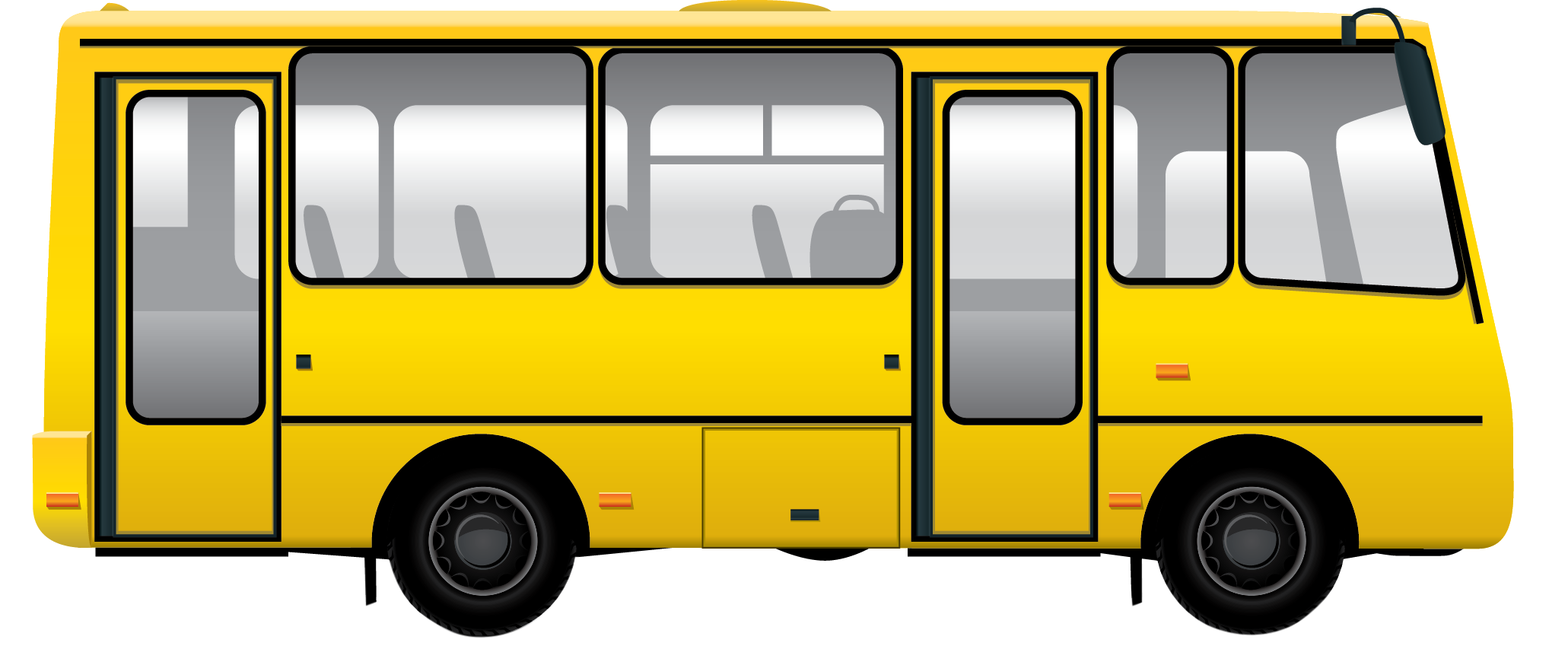 clipart bus yellow bus