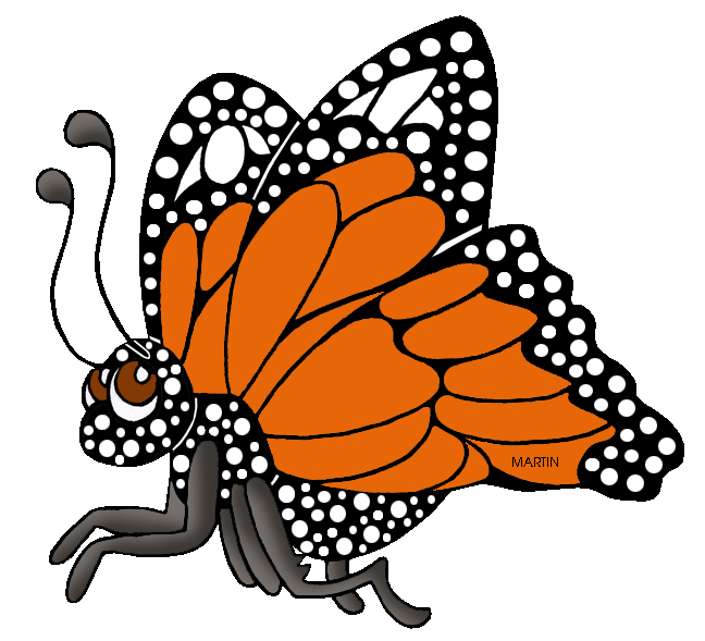 clipart butterfly 4th july