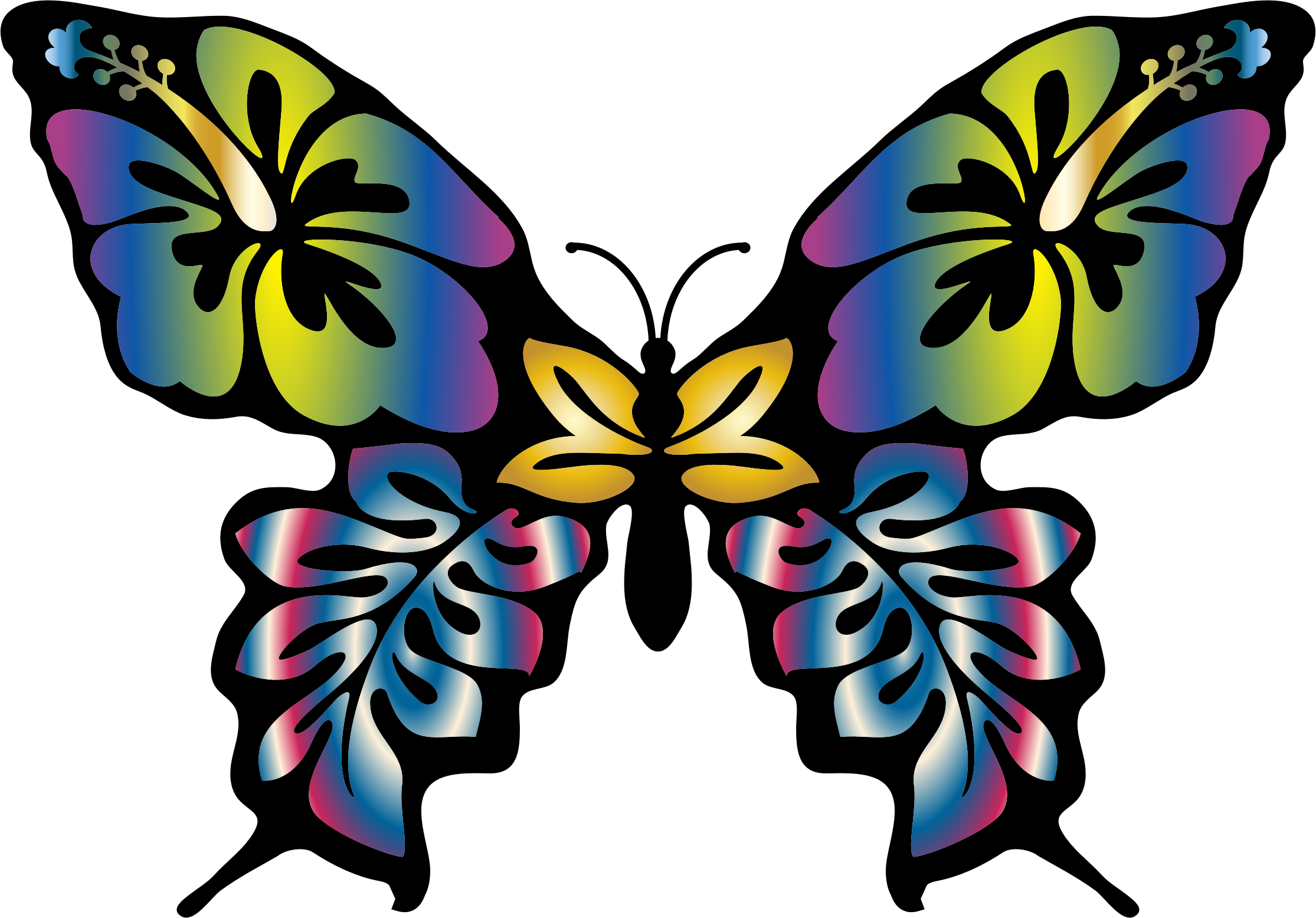 clipart butterfly abstract