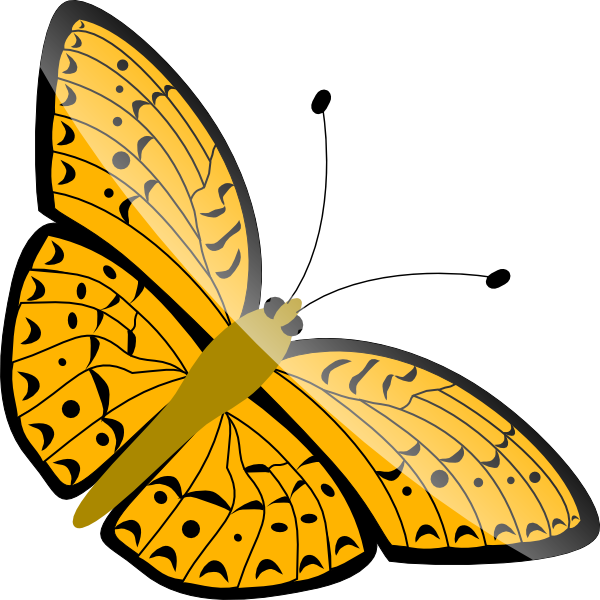 clipart butterfly boy
