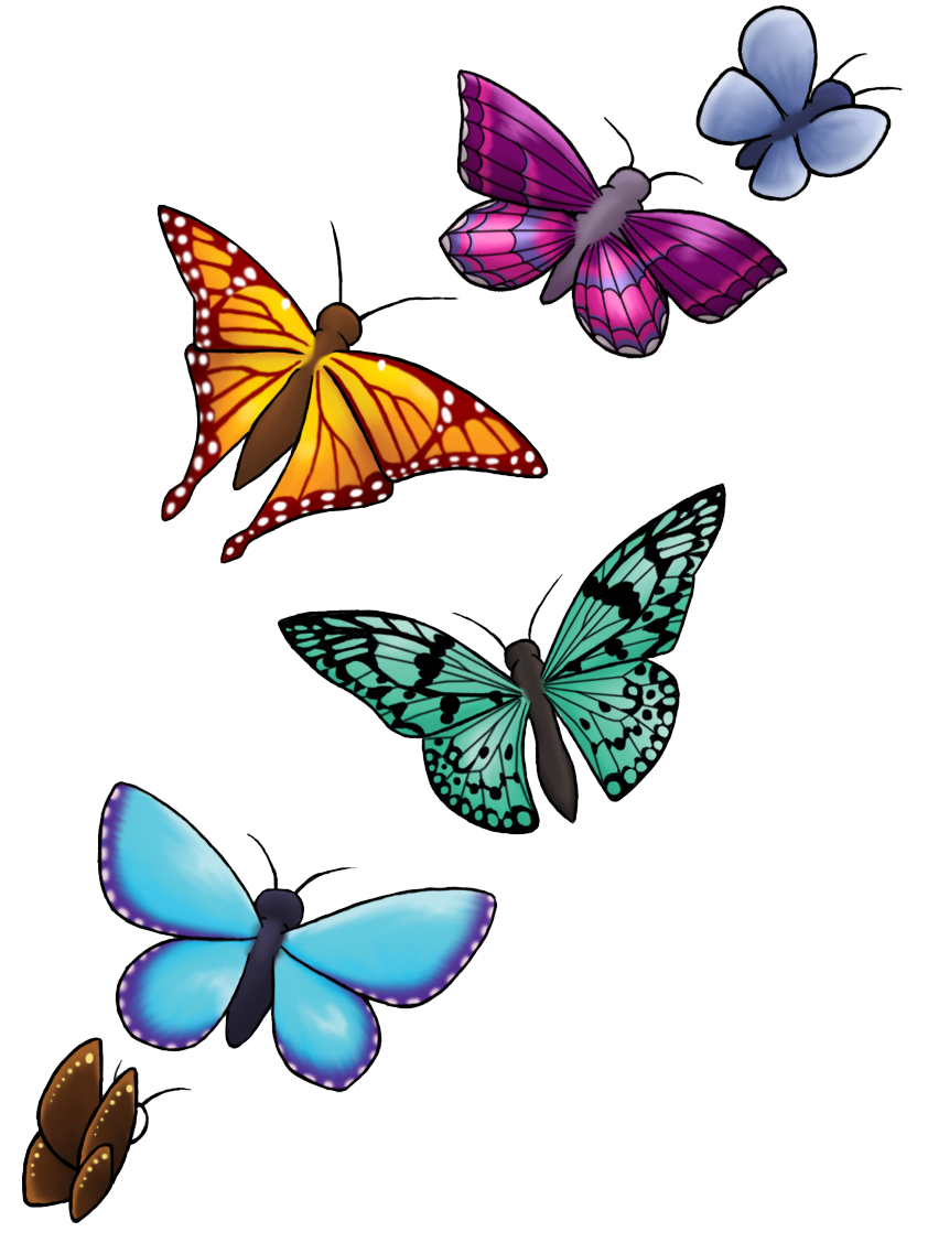 clipart butterfly cage