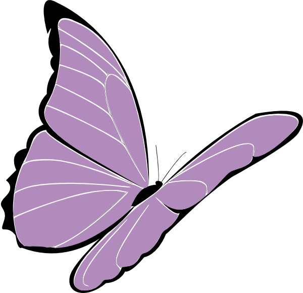 Clipart butterfly cartoon. Purple clip art at
