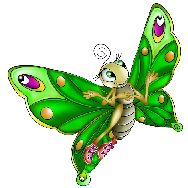 clipart butterfly character