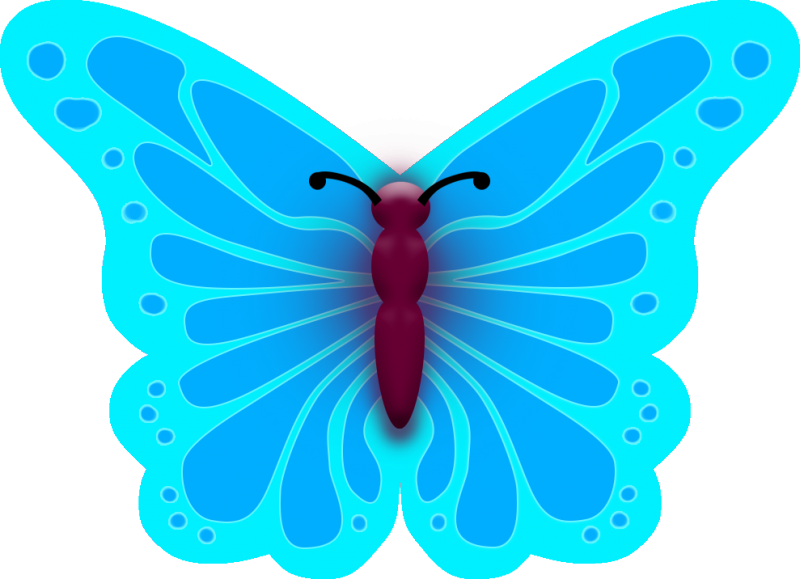 clipart cupcake butterfly