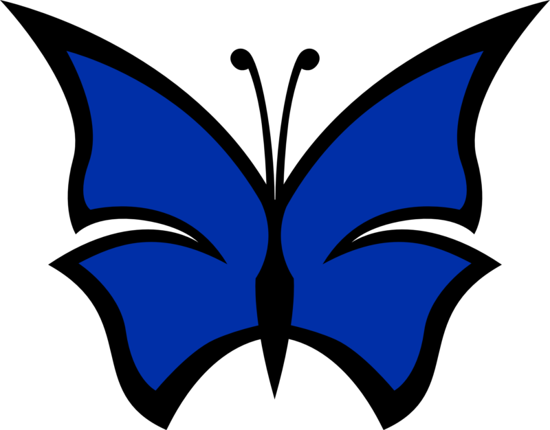 Butterfly dark blue