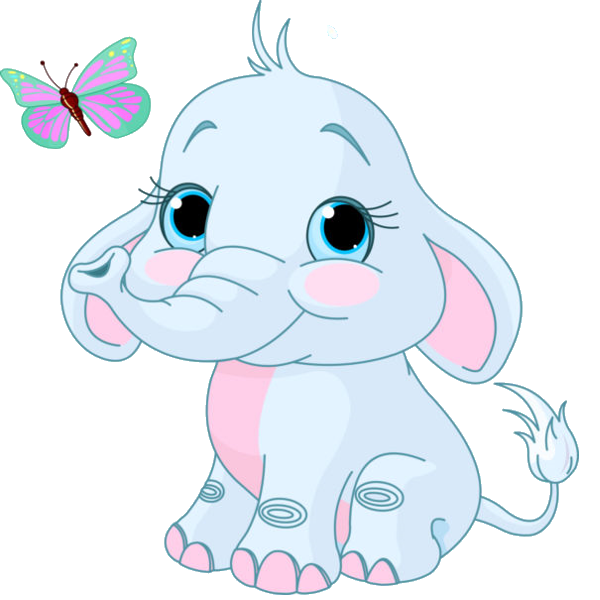 Infant clipart pink blue elephant. Baby cartoon pinterest iclipart