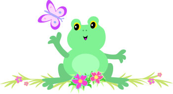 clipart frog insect