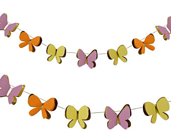 clipart butterfly garland