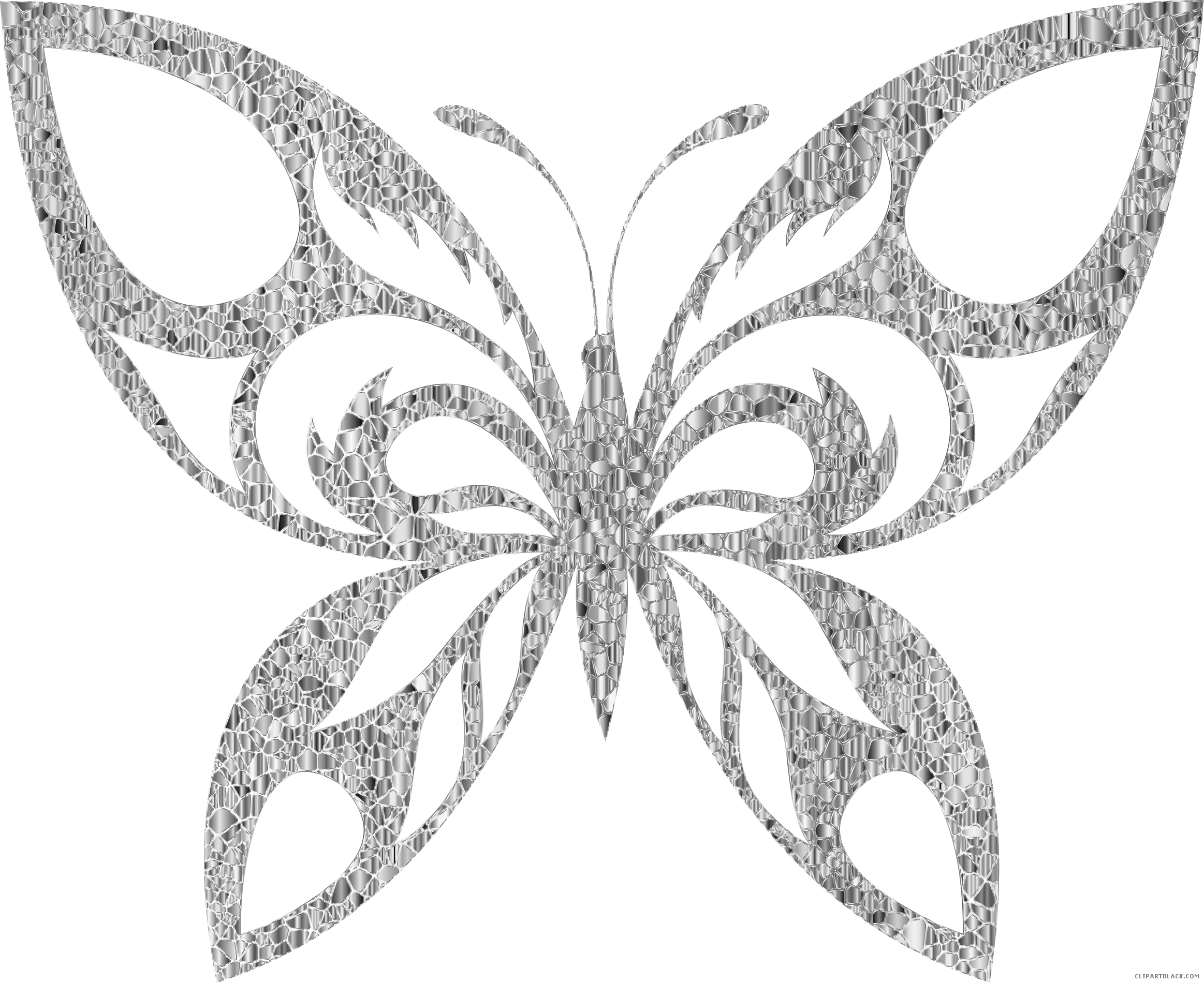 clipart crown butterfly
