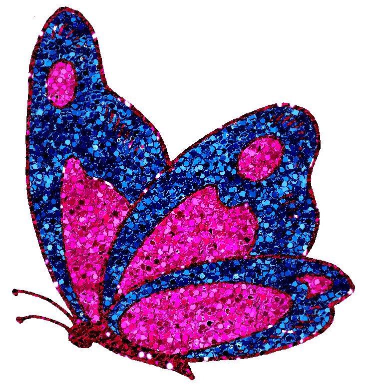 number 6 clipart glitter