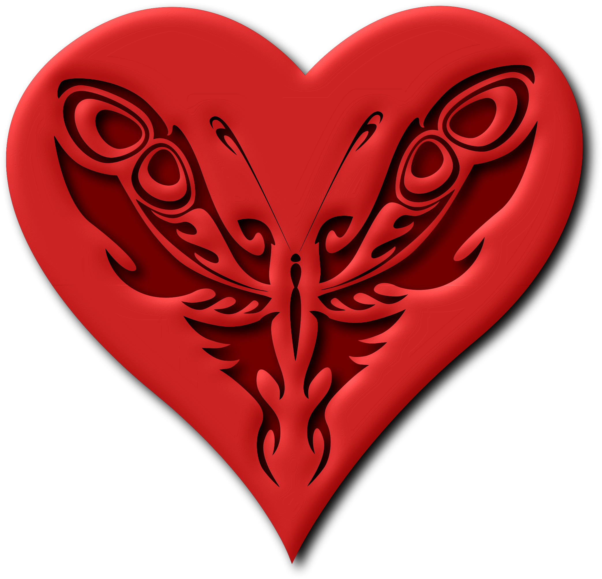 clipart butterfly heart