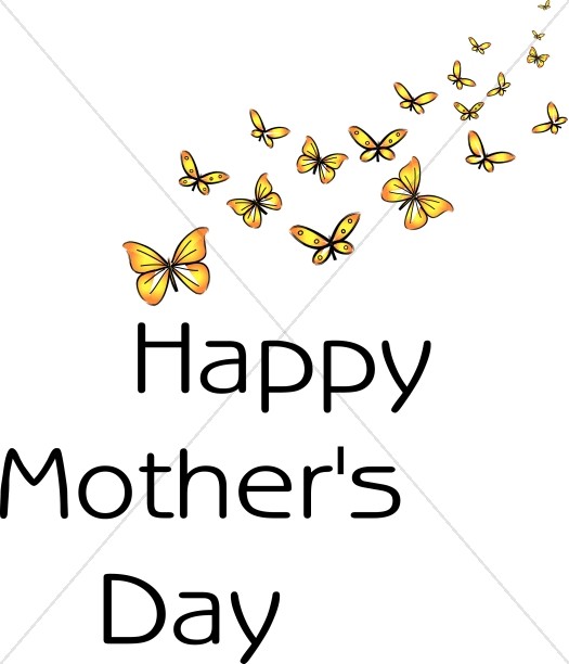 clipart butterfly mothers day