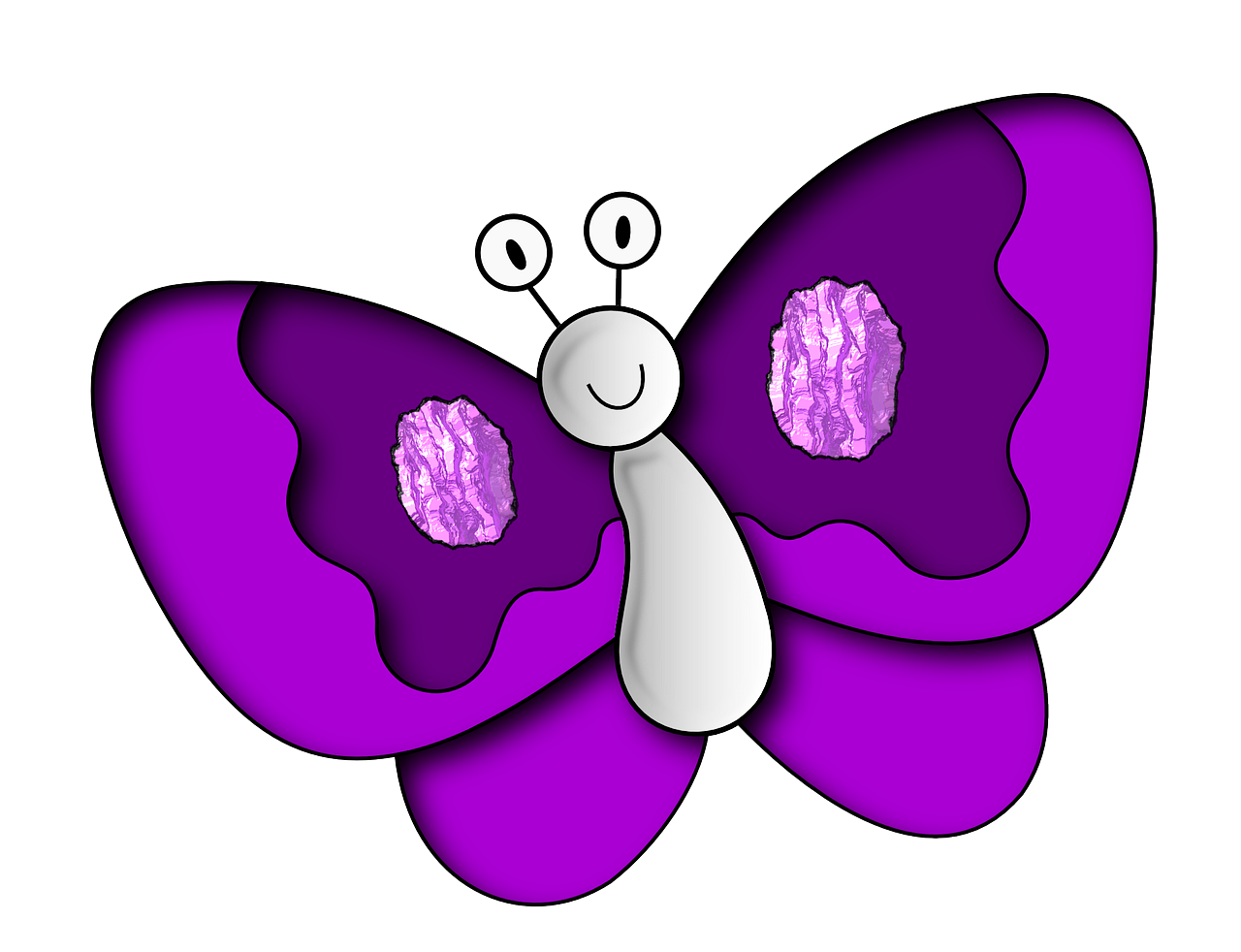 Nature clipart animal. Butterfly insect png image