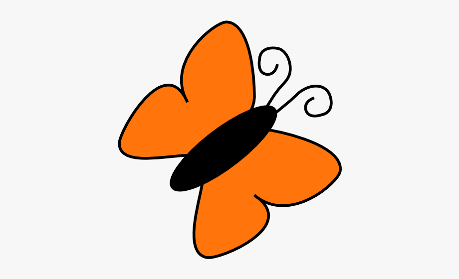 Clipart butterfly orange. Clip art free cliparts