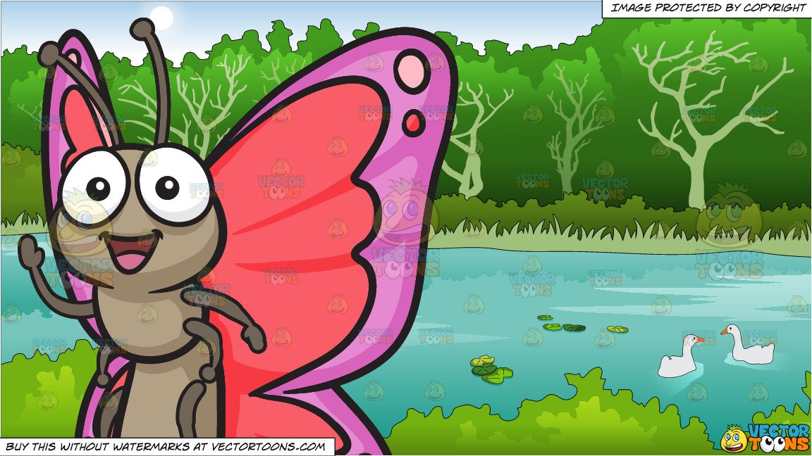 clipart butterfly park