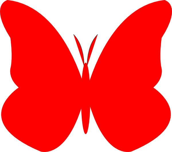 clipart heart butterfly