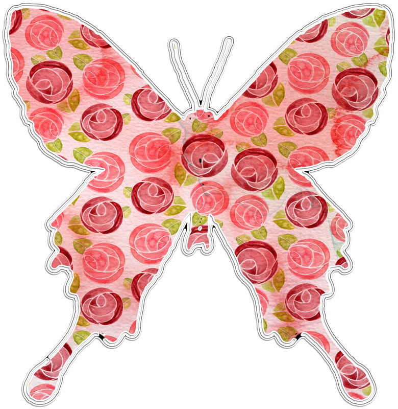divider clipart butterfly