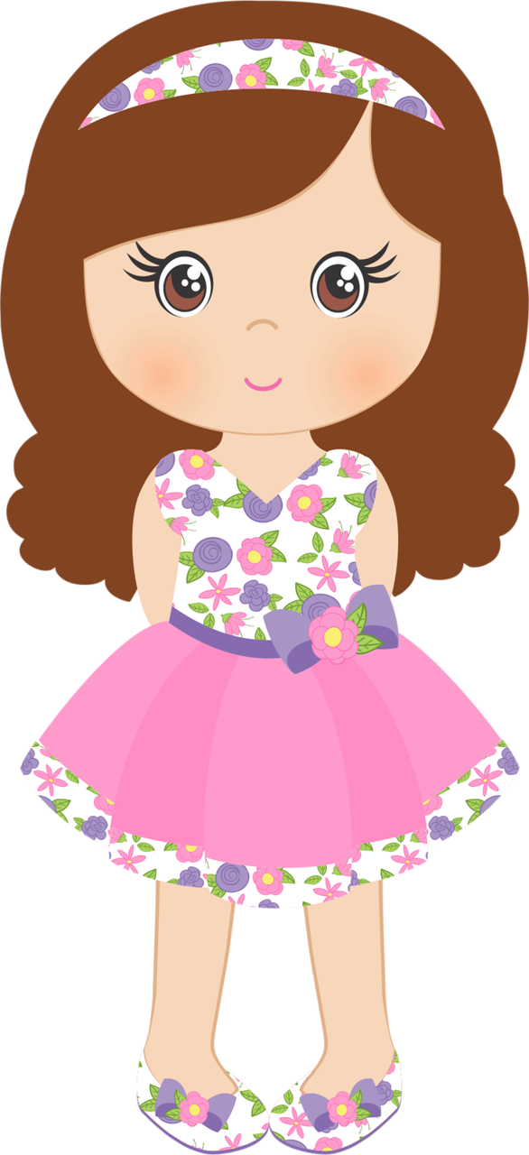 Clipart girl cute. Spring shabby chic png