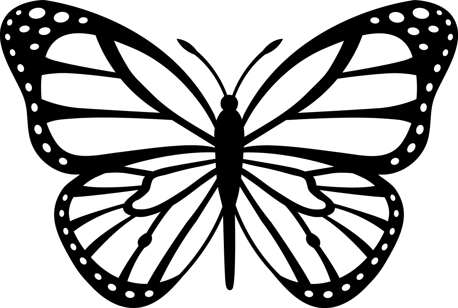 clipart butterfly shape
