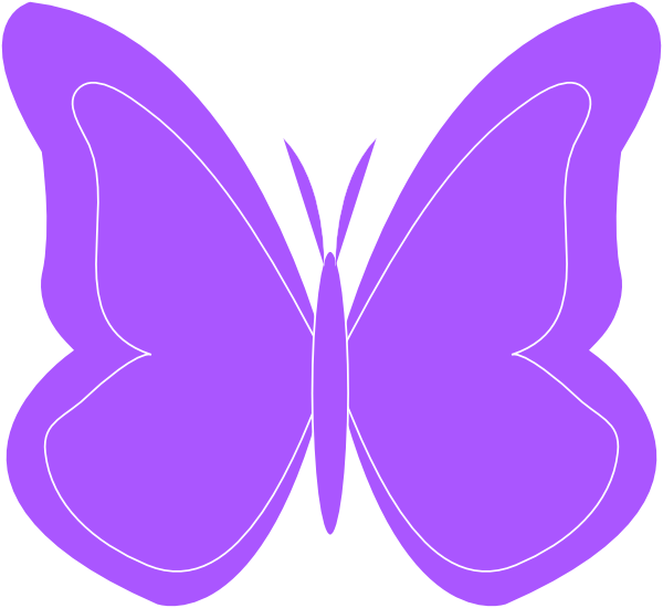 purple clipart butterfly