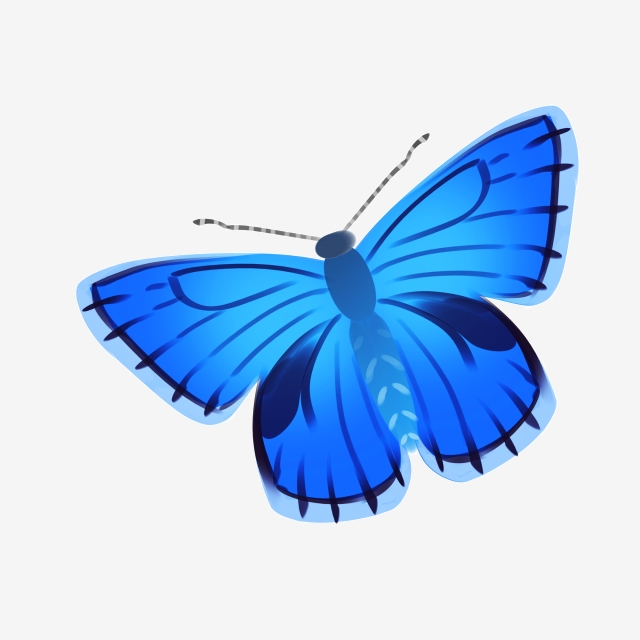 Clipart butterfly sky blue. Illustration cartoon 