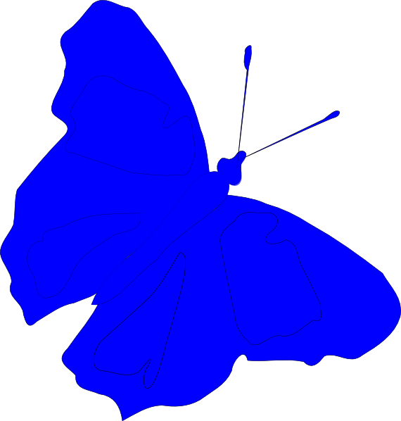 Clipart butterfly sky blue. Clip art at clker