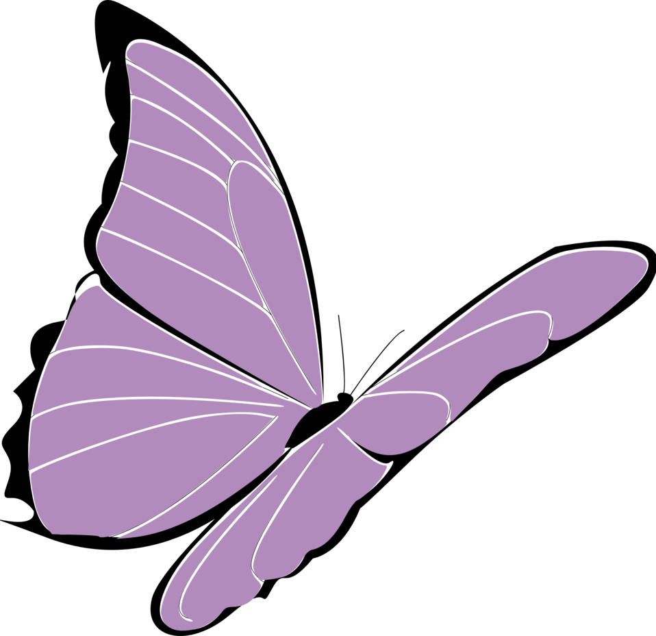 purple clipart butterfly