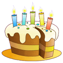 Ee da birthday . Clipart cake animated