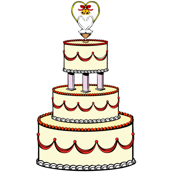 Wedding image of pink. Clipart stars cake
