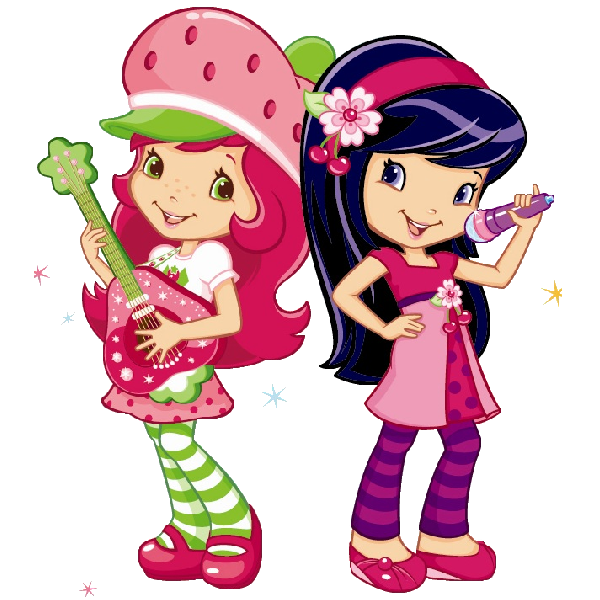 strawberries clipart character