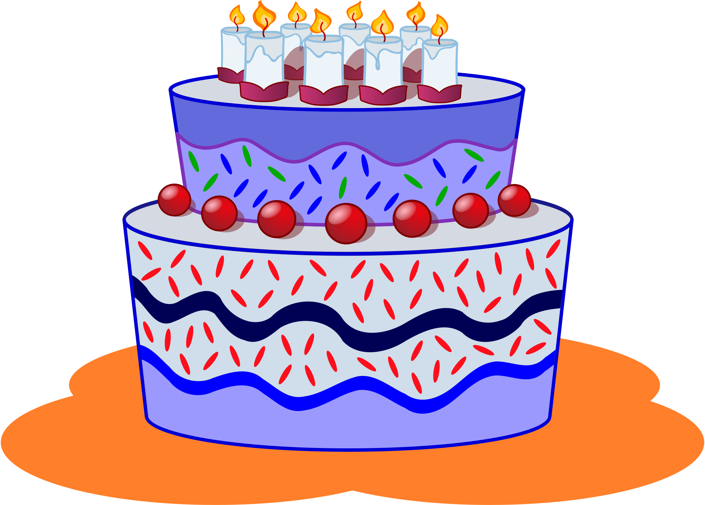 December clipart birthday cake. 