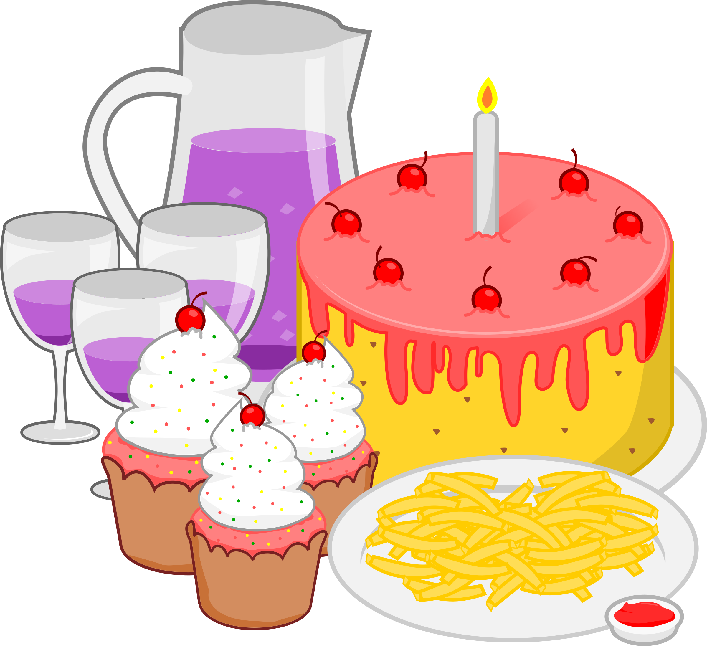 foods clipart birthday