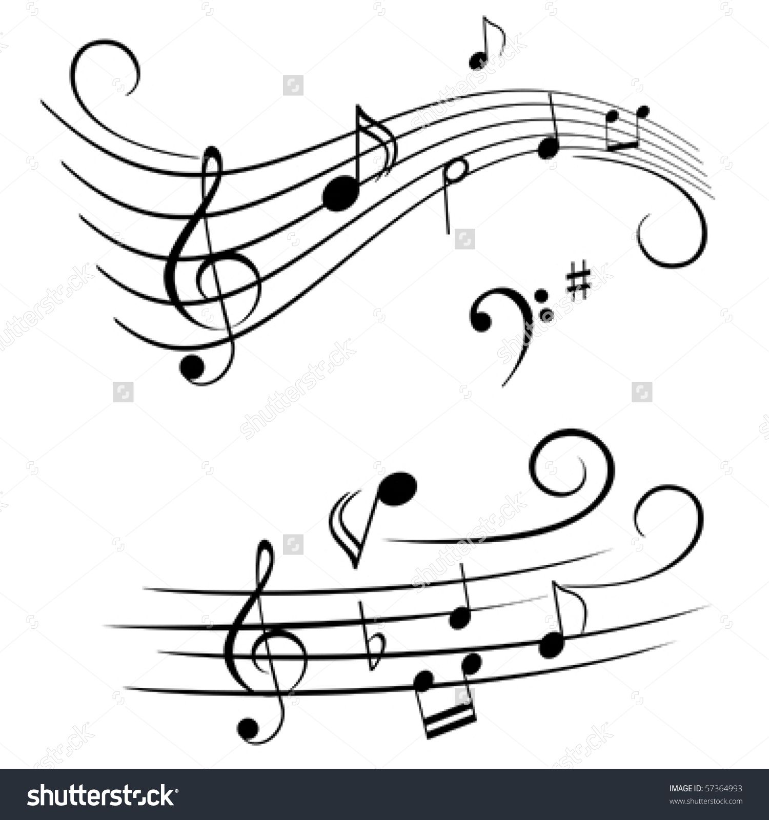 music clipart abstract