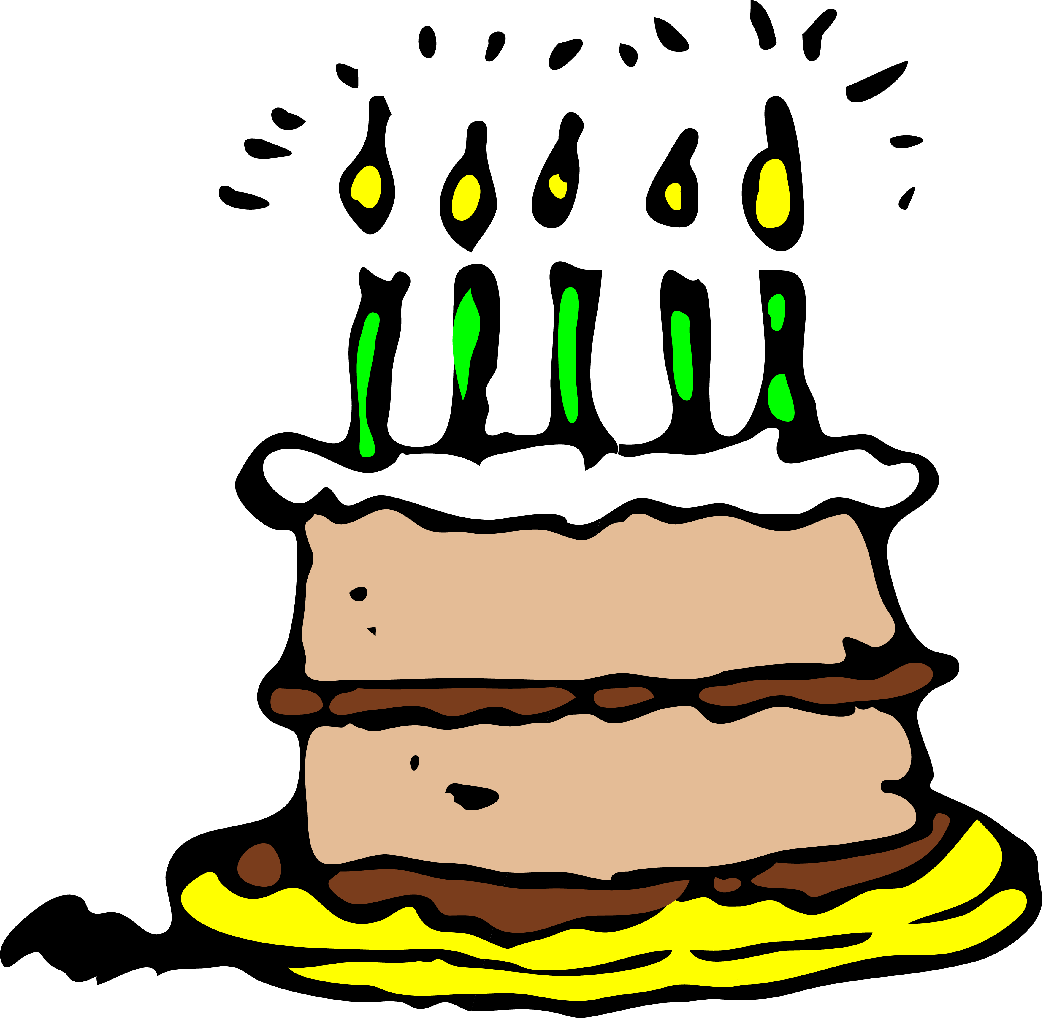 october clipart cake