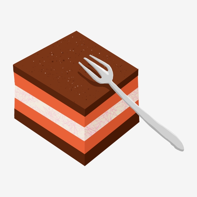 Clipart cake square. Gourmet illustration food png