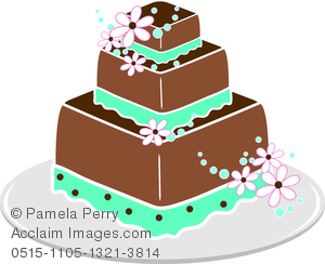 Clip art image of. Clipart cake square