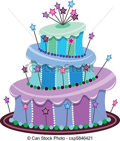clipart cake teal