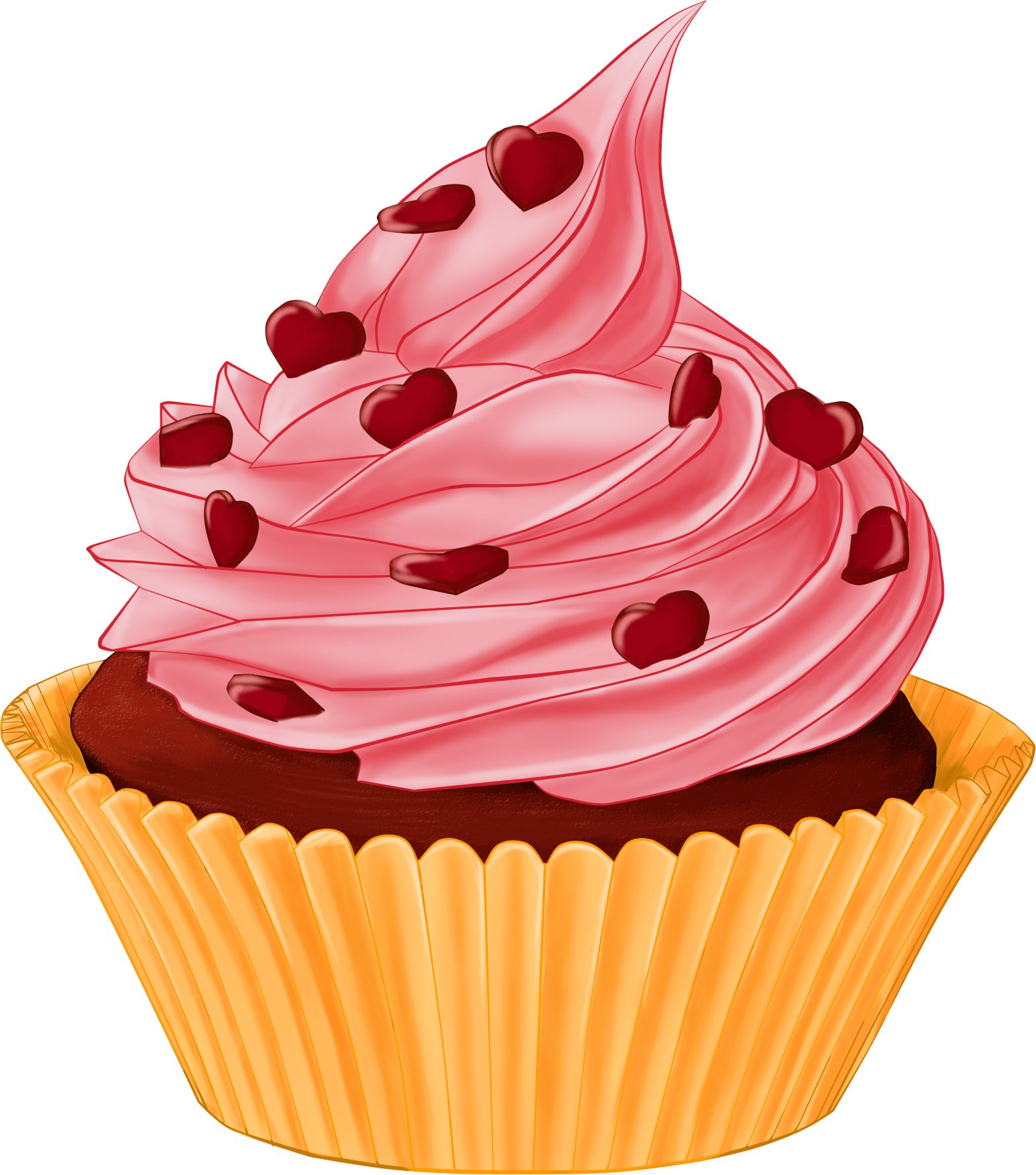 Cake transparent png images. Muffins clipart buttercream