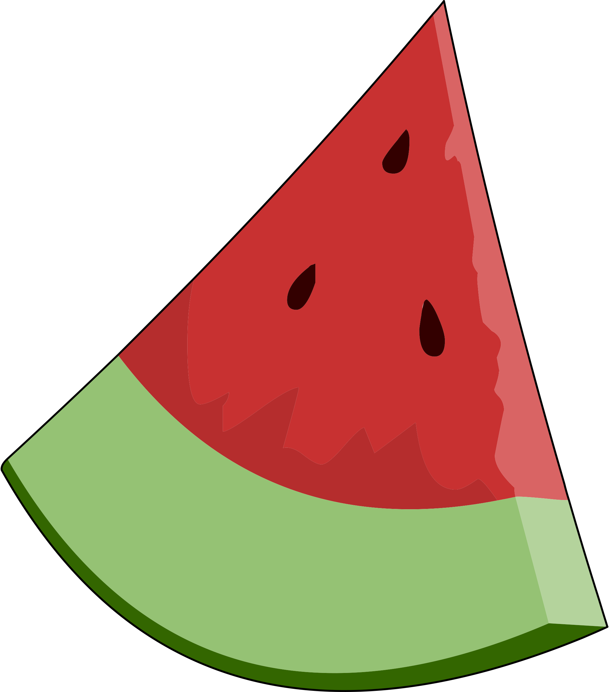 Watermelon clipart printable. Cheese triangle objects pencil