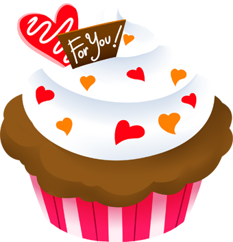clipart cake valentines