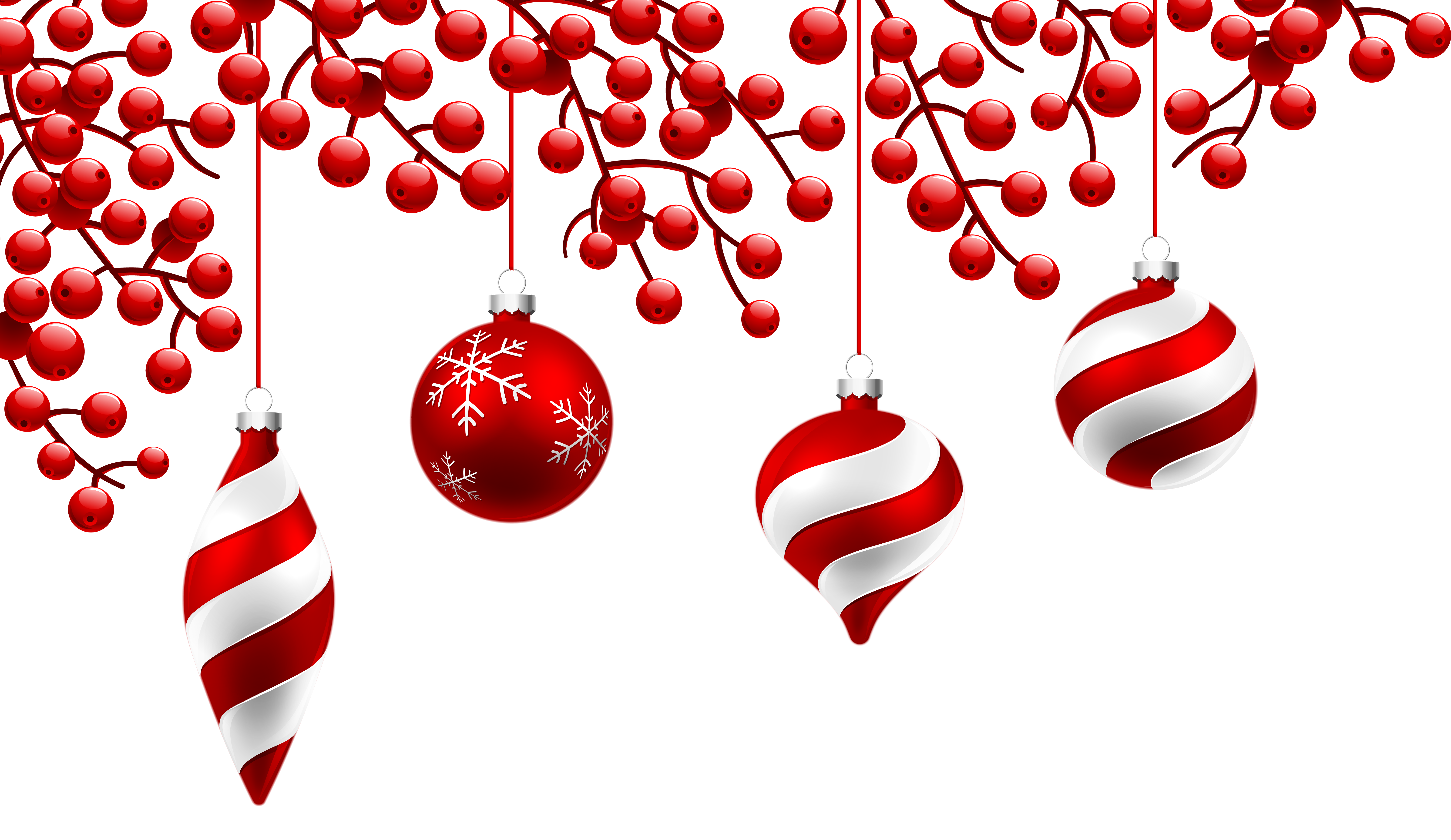 Red png image gallery. Christmas clipart decoration