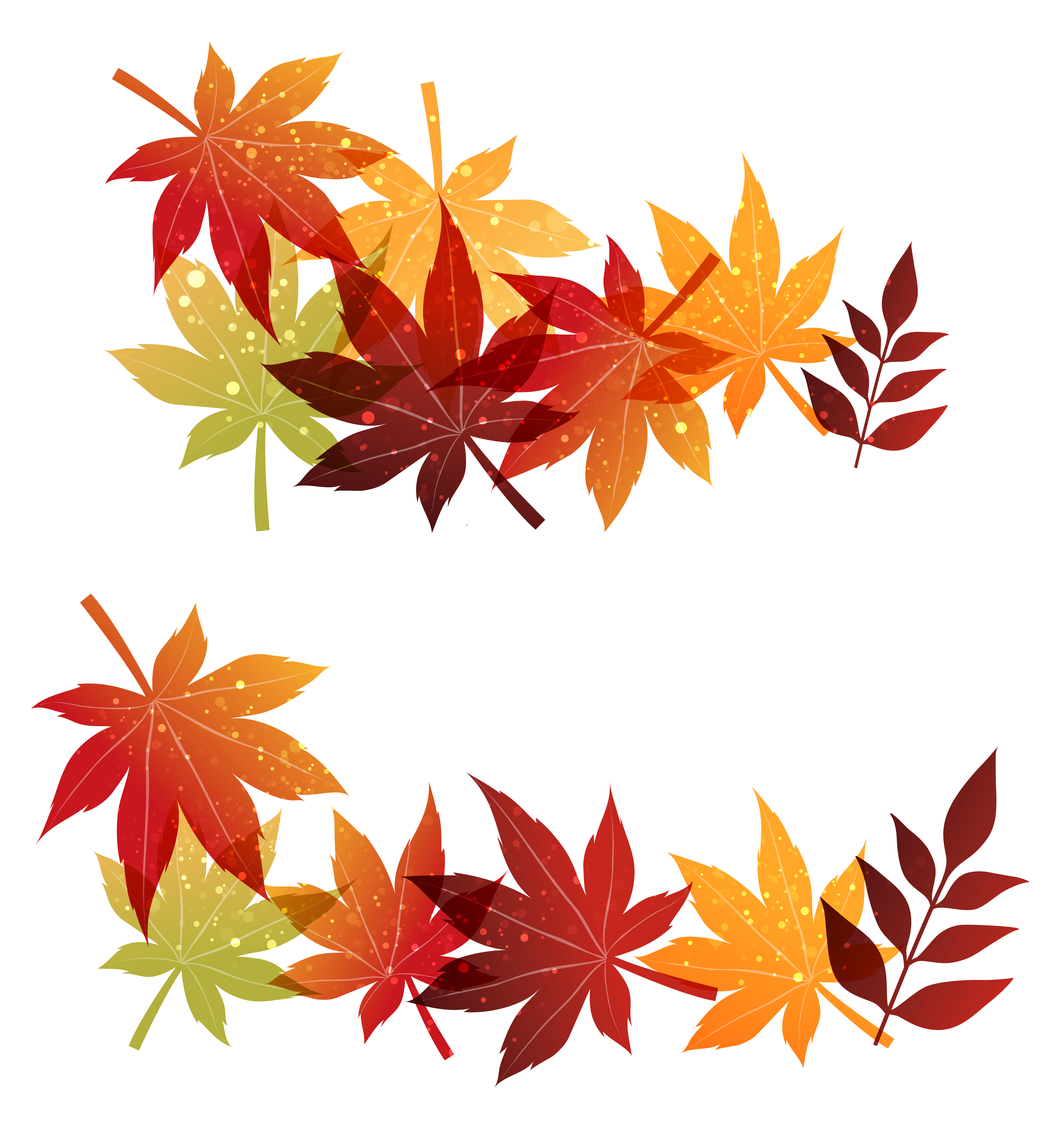 Fall leaves decoration png. Decorative clipart falling leave