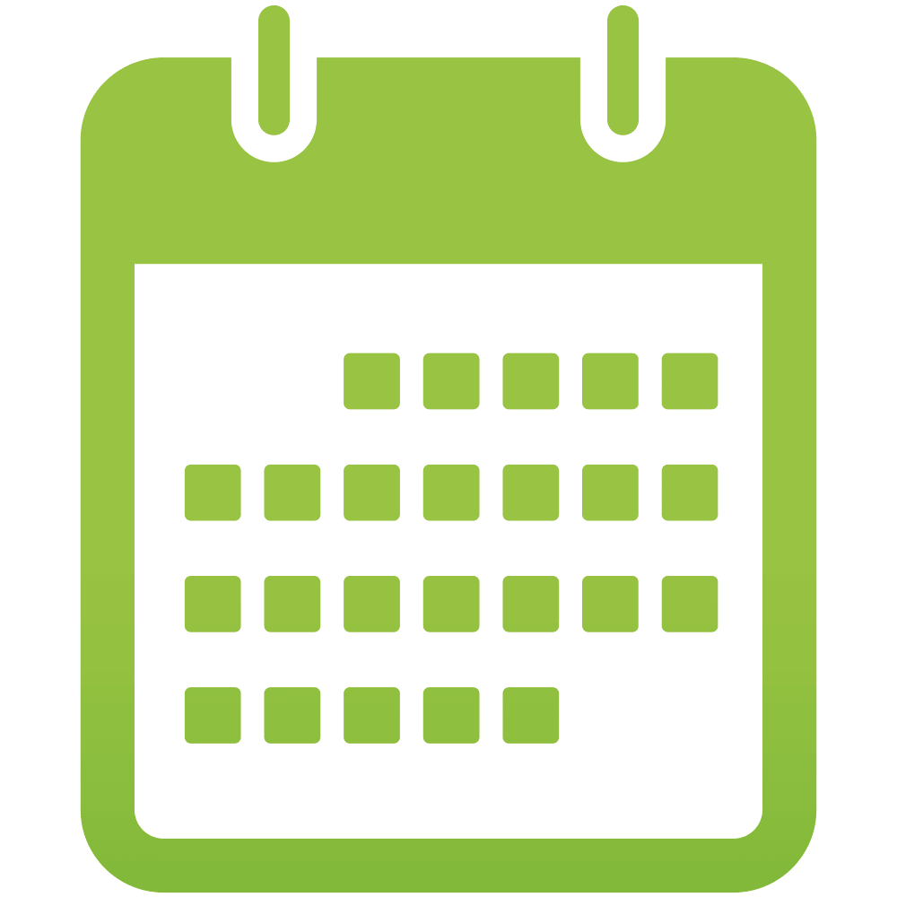 clipart calendar green