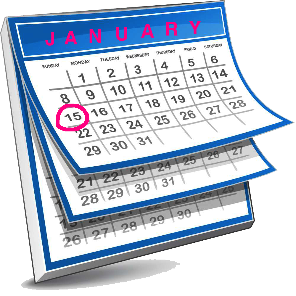 clipart calendar january 1